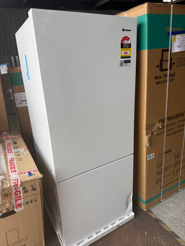 Transportation damaged Westinghouse 425 L Bottom Mount Fridge – White (WBE4302WCR)